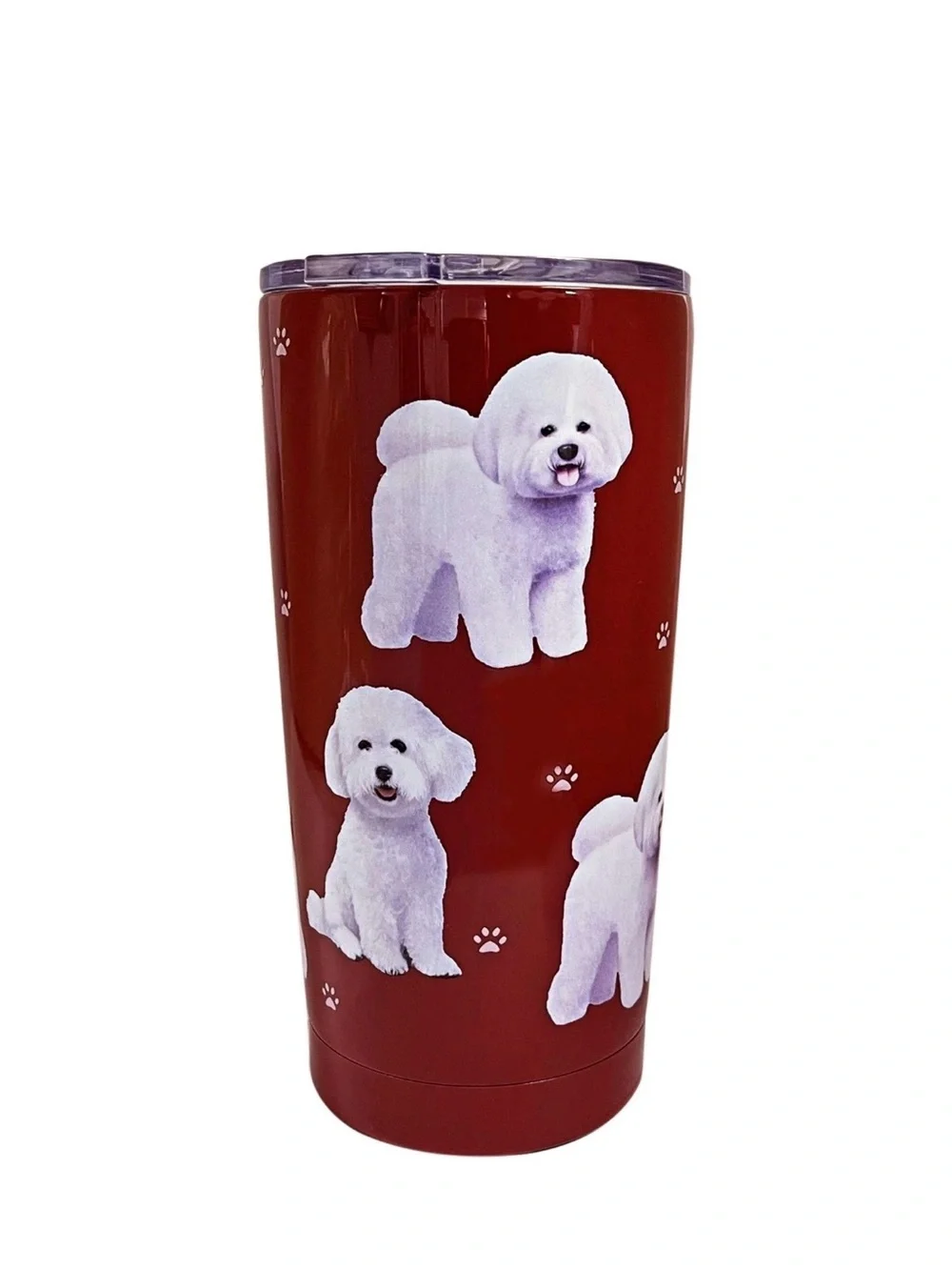 Bichon Frise SERENGETI 20 oz Red Ultimate Insulated Tumbler Stainless Steel New